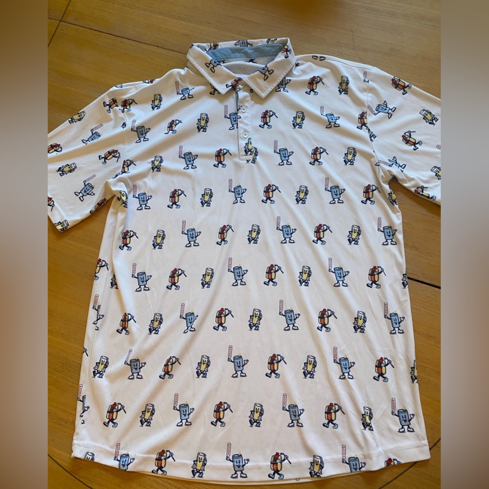 Swannies Men's Combs Short Sleeve Golf Polo size large